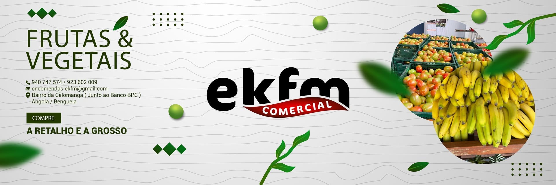 Banner de EKFM Comercial Lda