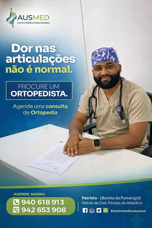 Agenda sua consulta de ortopedia.