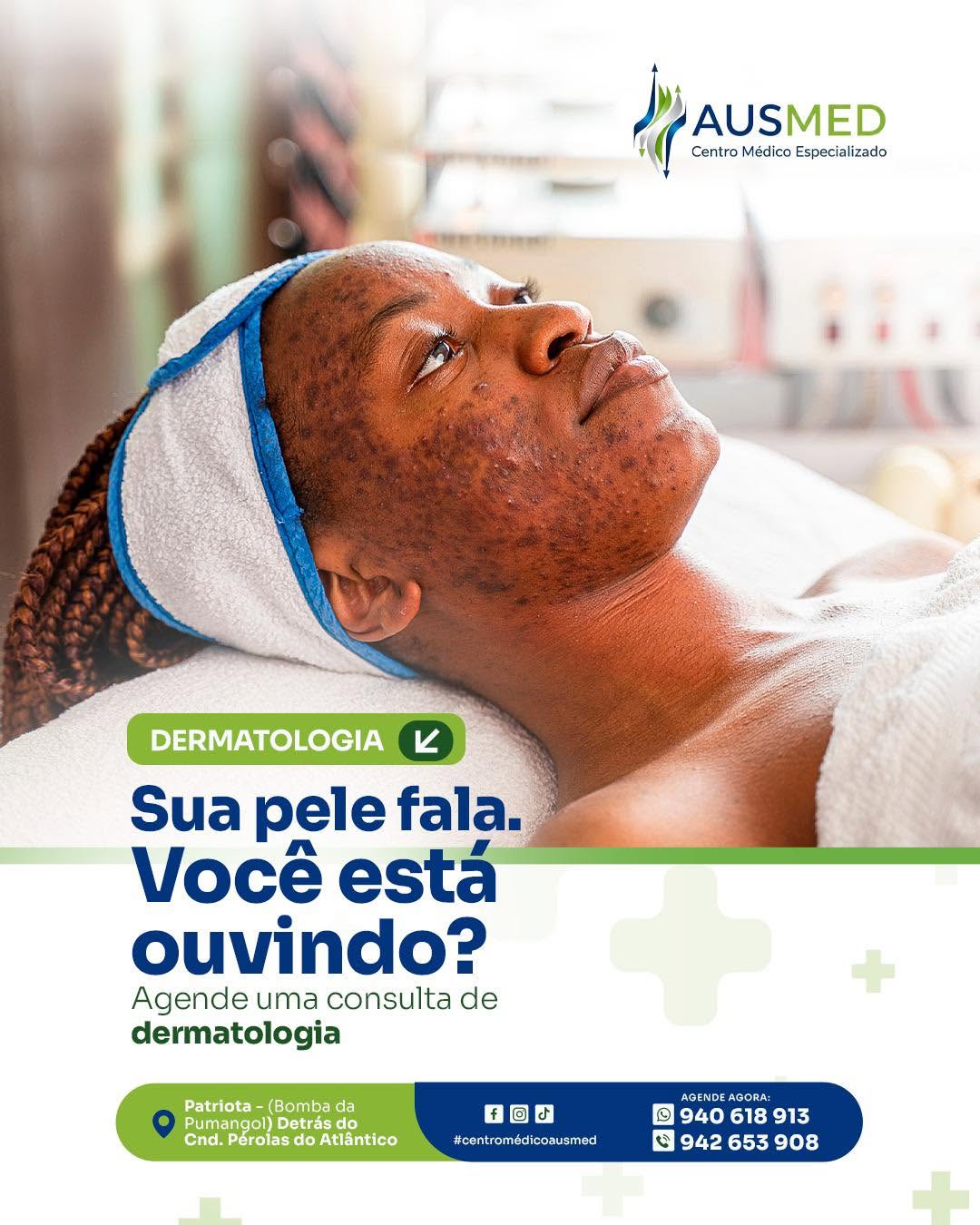 Agende sua consulta de dermatologia.