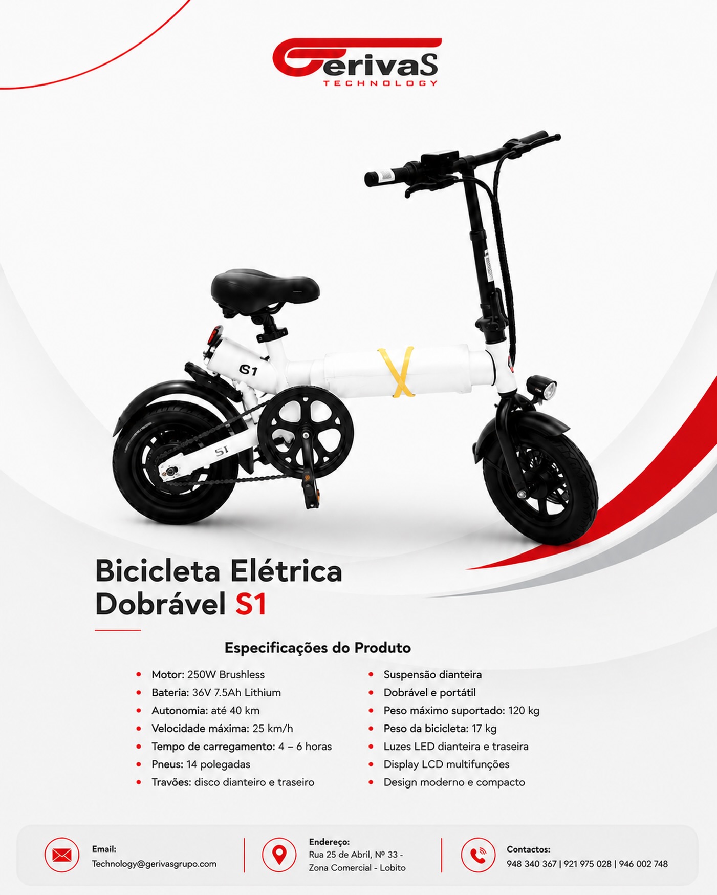 🚴⚡ Mobilidade inteligente, conforto e estilo num só produto!