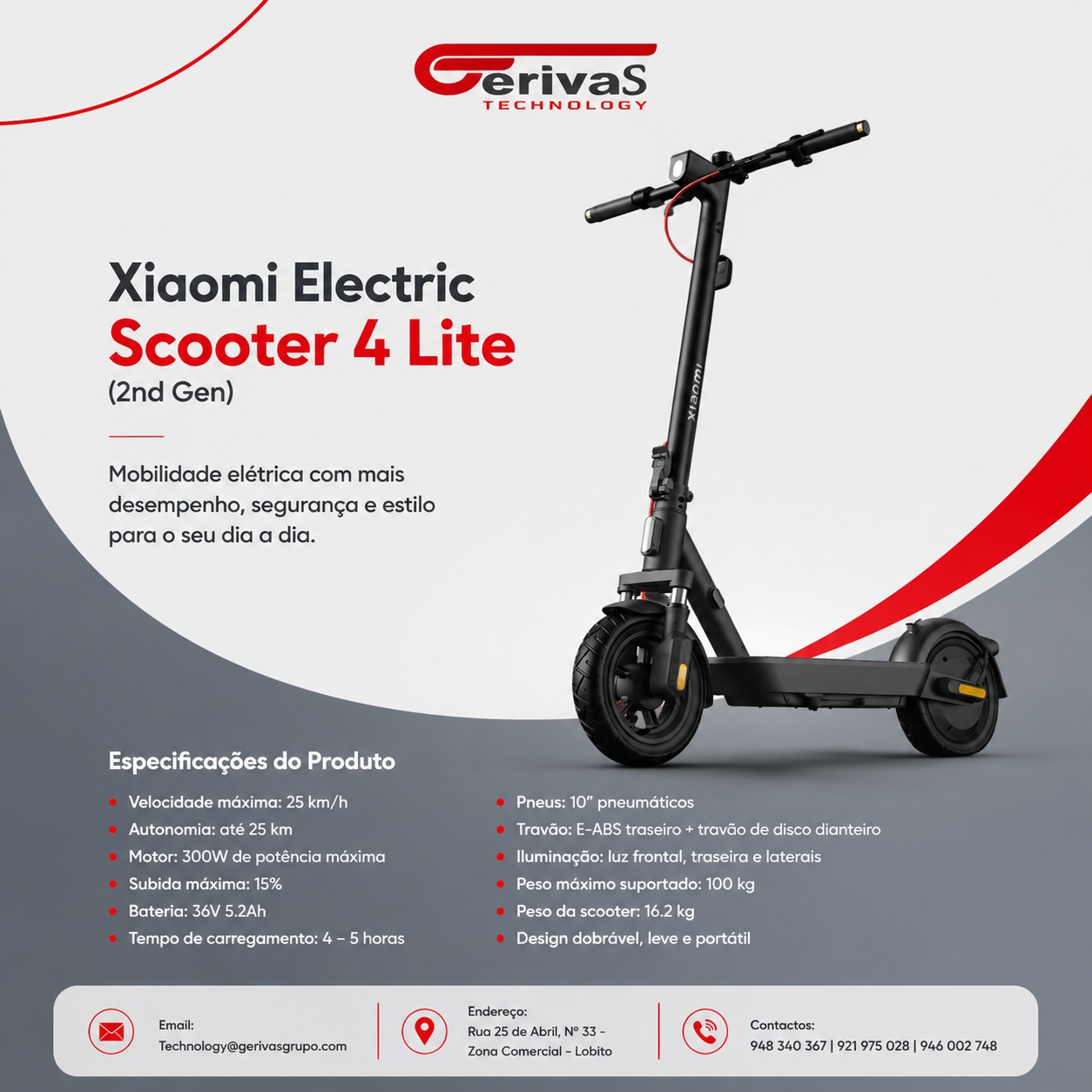 onheça o Xiaomi Electric Scooter 4 Lite (2nd Gen
