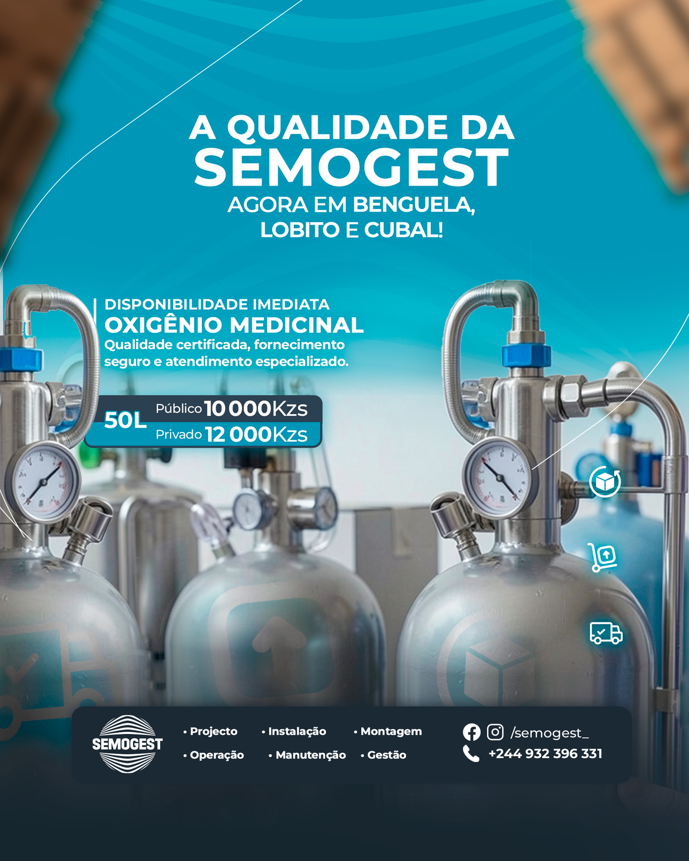 OXIGÉNIO DE QUALIDADE, MAIS PERTO DE SI