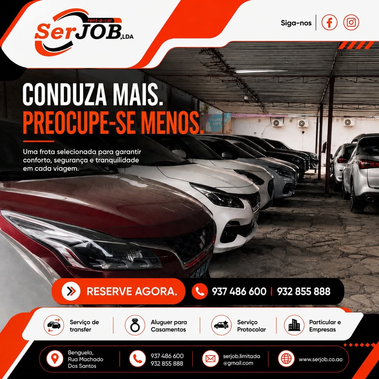 A SerJOB, LDA é a sua parceira de confiança para mobilidade em Benguela! 🇦🇴