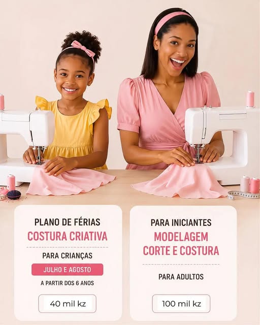 CURSO DE MODELAGEM, CORTE E COSTURA (INTENSIVO PARA ADULTOS )