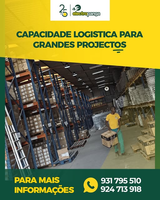 📦 CAPACIDADE LOGÍSTICA PARA GRANDES PROJECTOS!