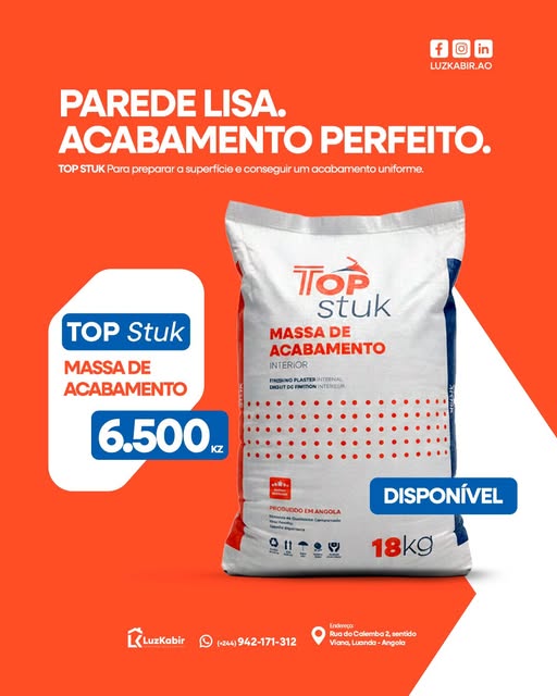 TOPSTUK 18kg — Massa de Acabamento