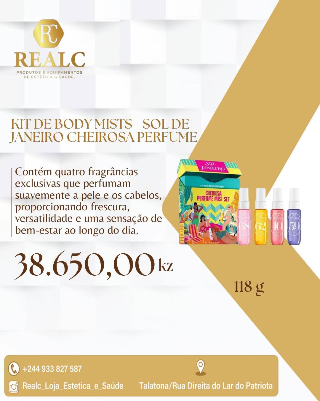 Kit de Body Mists — Sol de Janeiro Cheirosa Perfume
